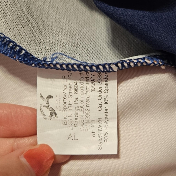 GK Elite gymnastics jacket. Adult large. Navy blue and orange - Picture 5 of 5